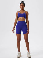 Hearuisavy Summer Soft Yoga Shorts Buttock Lift Gym Leggings Women High Waist Sports Shorts Women Running Workout Shorts Female