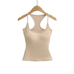 Soft Blush Pink Tank Top For Women Slim Fitted Design Stretchy Fabric Seamless Comfort For Casual Outings Or Light Workouts RSEZ
