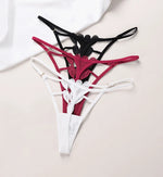 Sexy Thong Lace Panties Women Briefs Girls G String Hollow Out Transparent Underwear Female Thin Low Waist Lingerie Size S-XL
