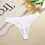 5Pcs/Set Seamless Ultra-thin panties Maillard Panties Women Ice Silk Underwear Sexy Panty Low Waist G-string Female Solid Panty
