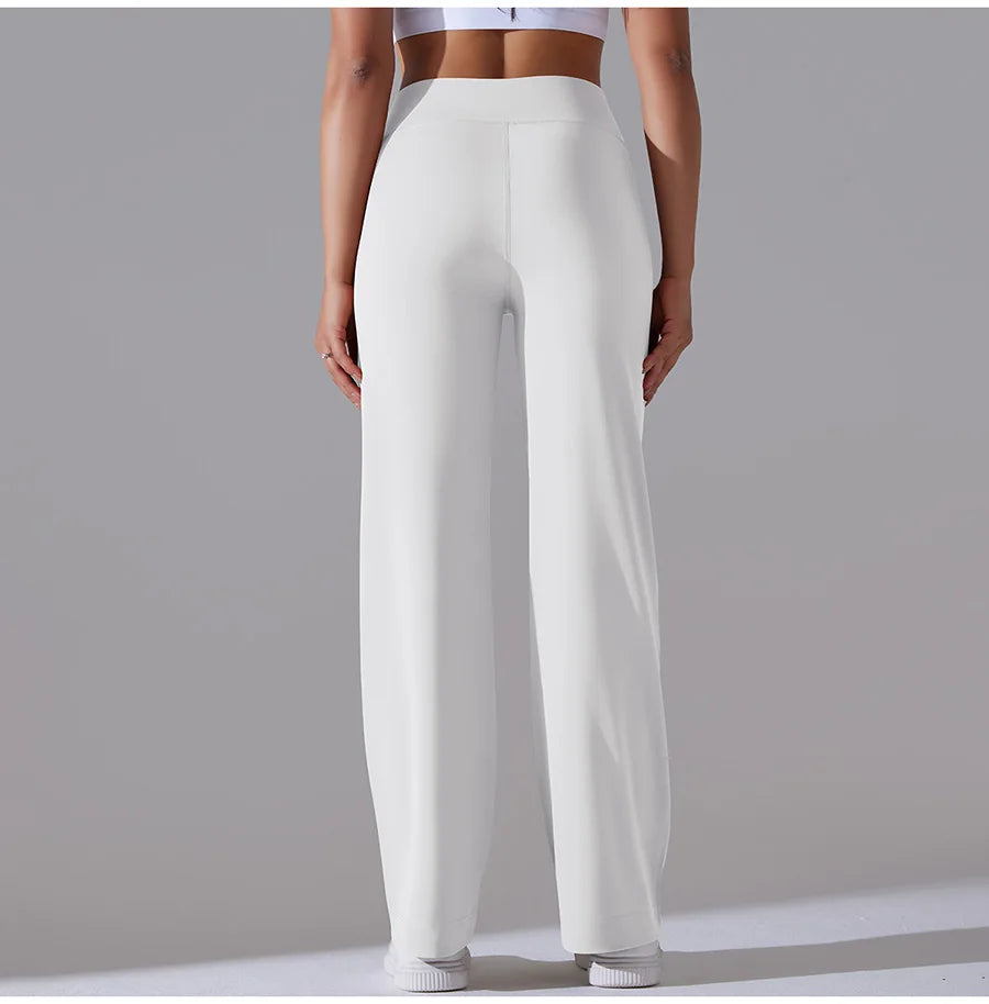 New Yoga Straight Leg Sweatpants Straight Leg Women's Loose Tracksuit Pants Wide Leg Outdoor Gym Running Casual Tracksuit Pants
