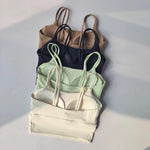 Professional Yoga Camisole Fixed Chest Mat Sports Underwear Women's Shockproof Breathable Beauty Vest Bra Running Top Gym Bra