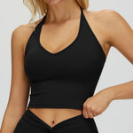 Sexy Gym Top Women Sports Bra Running Hanging Neck Yoga Bra Breathable Sports Underwear Women Fitness Bra Workout Top Women