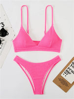 Sexy Extreme Micro Bikini Set 2024 Women White Black Wave V Neck Push Up Thong Swimsuit Beach Bathing Suit Two Piece Swimwear