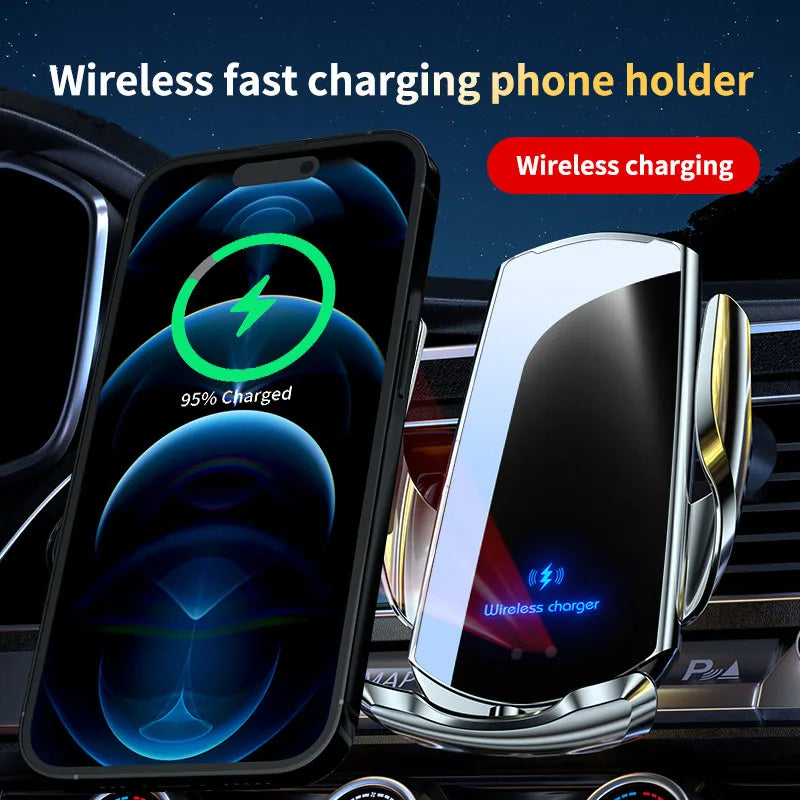 Car Phone Holder For Mercedes-Benz V-Class EQV 2024 2025 Navigation Screen Bracket Wireless Charger Stand Base Auto Accessories