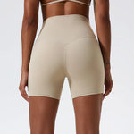 Hearuisavy Summer Soft Yoga Shorts Buttock Lift Gym Leggings Women High Waist Sports Shorts Women Running Workout Shorts Female