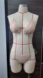 2026 Sexy Lace Bikinis Patchwork Women's Swimsuit Bathing Suits Bandage Swimwear Mujer Beachwear Triangle Bikini Set
