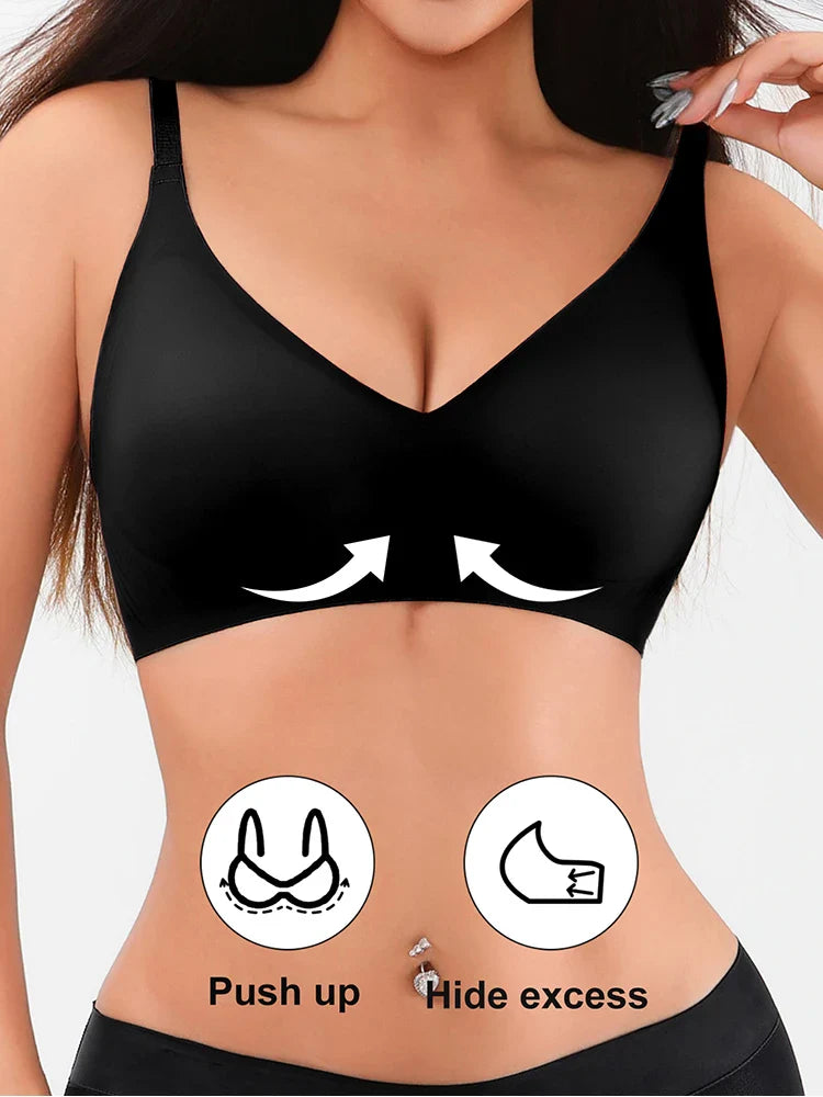 1pcs S-XL Seamless Female Underwear Jelly Gel Lady Bra Wireless Anti-sagging Bras Female Bralette Padded Comfortable Lingerie