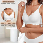 Plus-size Jelly-like Wire-free Bra Thin Molded Cups with A Wire-free Design Comfortable and Breathable Underwear Push Up