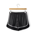 New 2023 Women Shorts Summer Silk Slim Beach Casual White Egde Shorts Hot