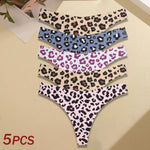 5Pcs Women G-string Seamless Sweet Fruit Thongs Low-waist Panties Ladies Soft Cute Thongs Female S-XL T-Back Panties Underwear
