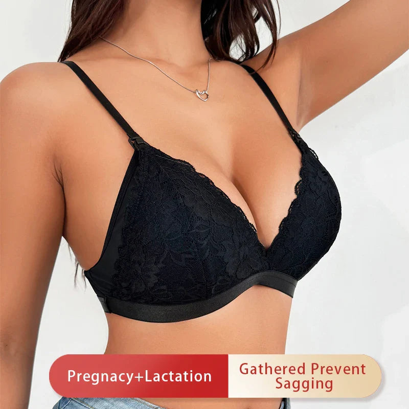 High Quality S-XL Nursing Bra for Women Maternity Push up No Steel Rings Anti Sagging Comfortable Underwear for Breastfeeding
