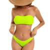 Neon Yellow Thong Bikinis 2026 Sexy Women Swimsuits Swimwear Female Bandeau Brazilian Bikini Set Bathing Suit Swimming Suits test