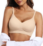 Women's Wire-Free Seamless Bra 3/4 Cup Thin Molded Cup Soft Support Bra Comfortable Breathable and beauty Smooth Bra Push-Up