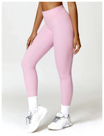 Hearuisavy Summer Scrunch Gym Leggings Woman Workout Pants Female Running Tights Push Up Yoga Pants High Waist Sports Leggings