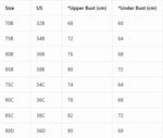 Single-Pack Women's Bra, Everyday Sexy Front-Clasp, Floral Print Decoration, No Lining, Comfortable Half-Cup Underwire Push-Up, B C D Size