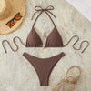 New Sexy Brown String Bikinis 2026 Swimsuits Women's Swimwear Female Beach Swim Wear Bathing Suits Brazilian Bikini Set test