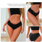 3PCS Sexy Lace Cotton Pants Women Low Waist Panties Underwear S-XL Solid Color Ladies Briefs Lingere Underware Comfortable Women
