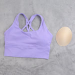 DIAS FIT JOY Yoga bra Naked feel cross back sports bra yoga clothes women's Cycling running fitness top