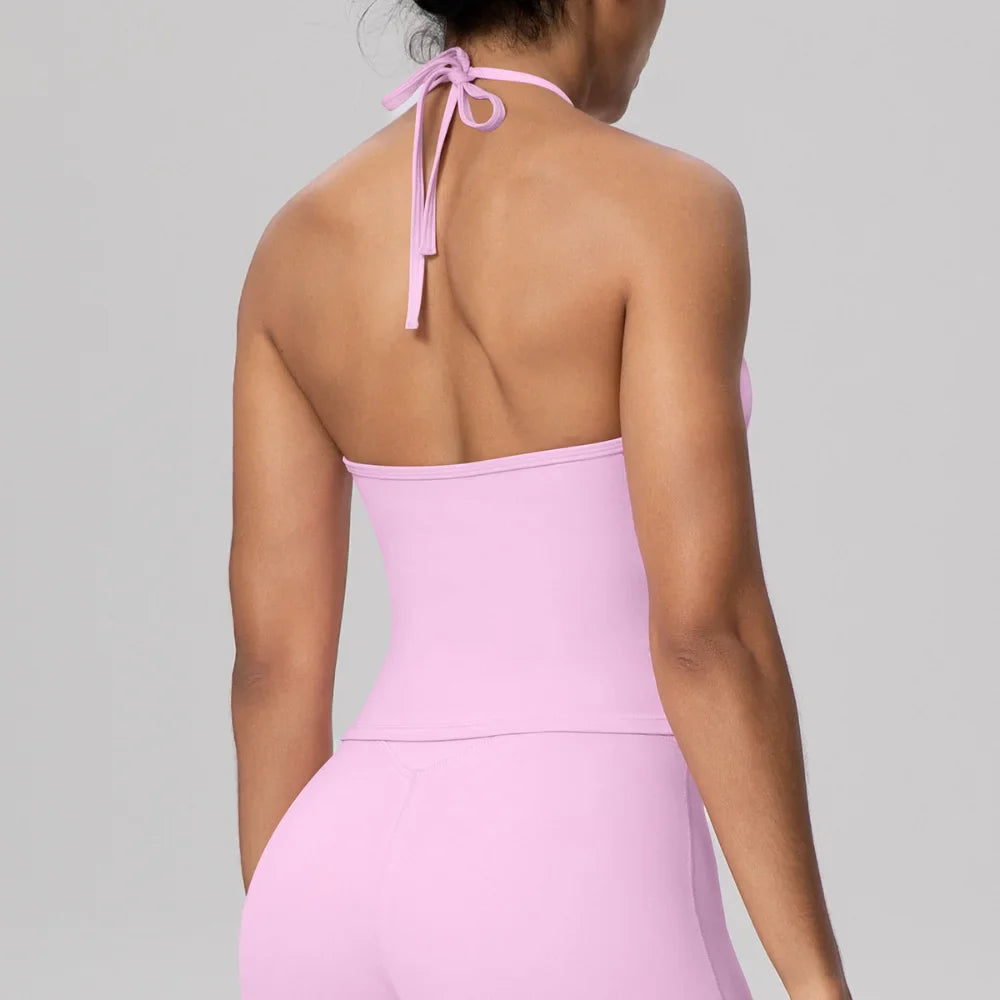Women Sports Yoga Bra Adjustable Sports Top Women's Fitness Top Sleeveless Open Back Bra Fitness Workout Running Sportswear Vest