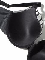 Everyday Plus Size Women's Push up Bra Fan Embroidery, Thin Cup, Comfortable Underwire Support Lingerie