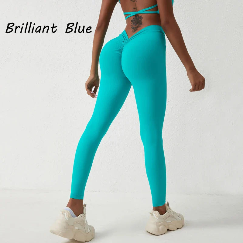 DIAS FIT JOY Women's Yoga pants back V-waist buttocks lifting pants high waist sports and fitness pants sports pants