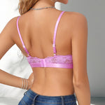 1pcs Fashion Style 2026 New Sheer Floral Lace Wire-Free No Pad Bra Underwear Unlined Brassiere Sexy Lingerie Elegant Women Bras