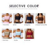 Hearuisavy Quick-Dry Backless Yoga Clothes Running Vest Women Workout Brassiere Fitness Gym Tank Top Women Push up Sports Bra