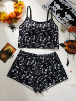 Ladies Sleepwear Set Strap Top And Short Pants Home Clothes Comfortable Soft Material Women's Nightgown Outfit