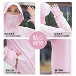 UV Protection Hooded Windbreaker Ice Silk Sun UPF 50+ UV Protection Jacket Big Brim Thin Ice Silk Sun Protection Jackets 4XL 5XL