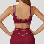 Women Shockproof Sports Bra Gym Fitness Running Yoga Vest Female Integrated Pilates Training Workout Breathable Sports Underwear