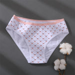 Women Printing Floral Panties 3Pcs/set Low-Rise Cotton Briefs Female Comfortable Underwear Female Soft Panties Lingerie M-2XL
