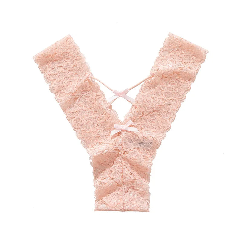 High Quality Lace G string Sexy Panties Women Underwear Briefs Hollow Out Thong Transparent Underpants Lingerie Girls Intimates