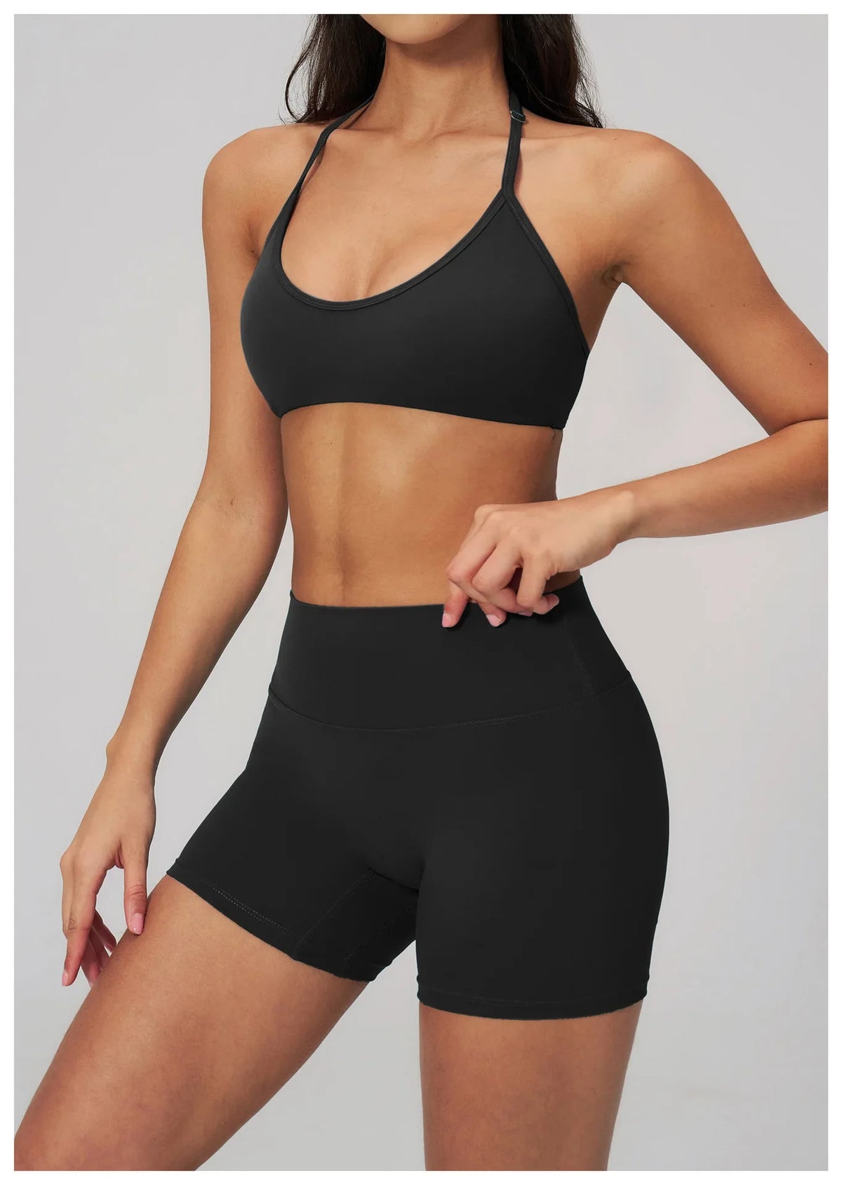 Breathable Bra Gym Top Women Bras High Support Thin Strap Halter Sports Bras Push-up Workout Underwear Shockproof Yoga Tank Tops