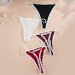 Lace Cotton Panties Sexy Women Briefs Underwear Thong Soft G StringIntimates Ladies Female Panty Lingerie