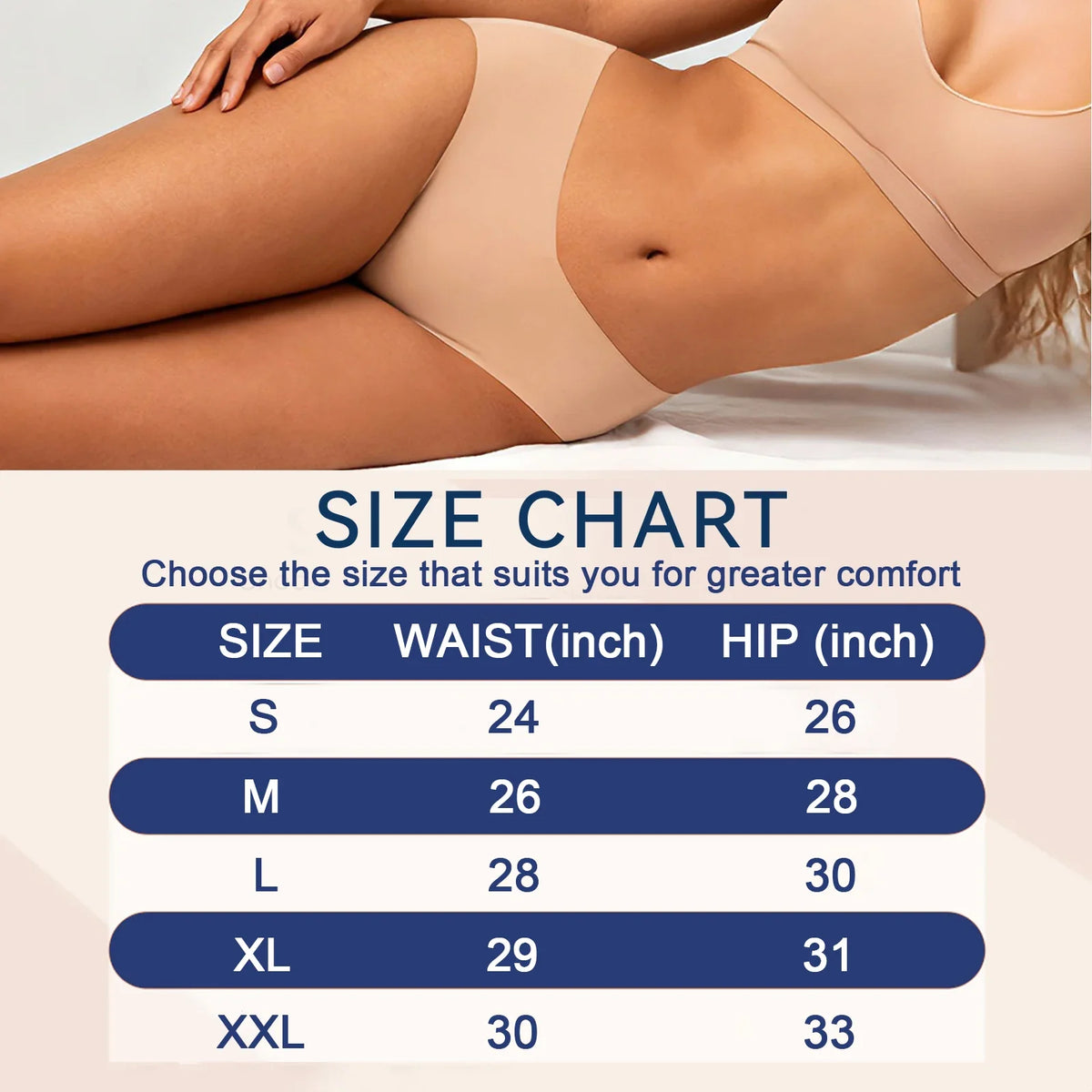 American Women's High Waist Seamless Bra and Panties Set Underwear Breathable Comfort Briefs S-2XL Thong Soft Underwear