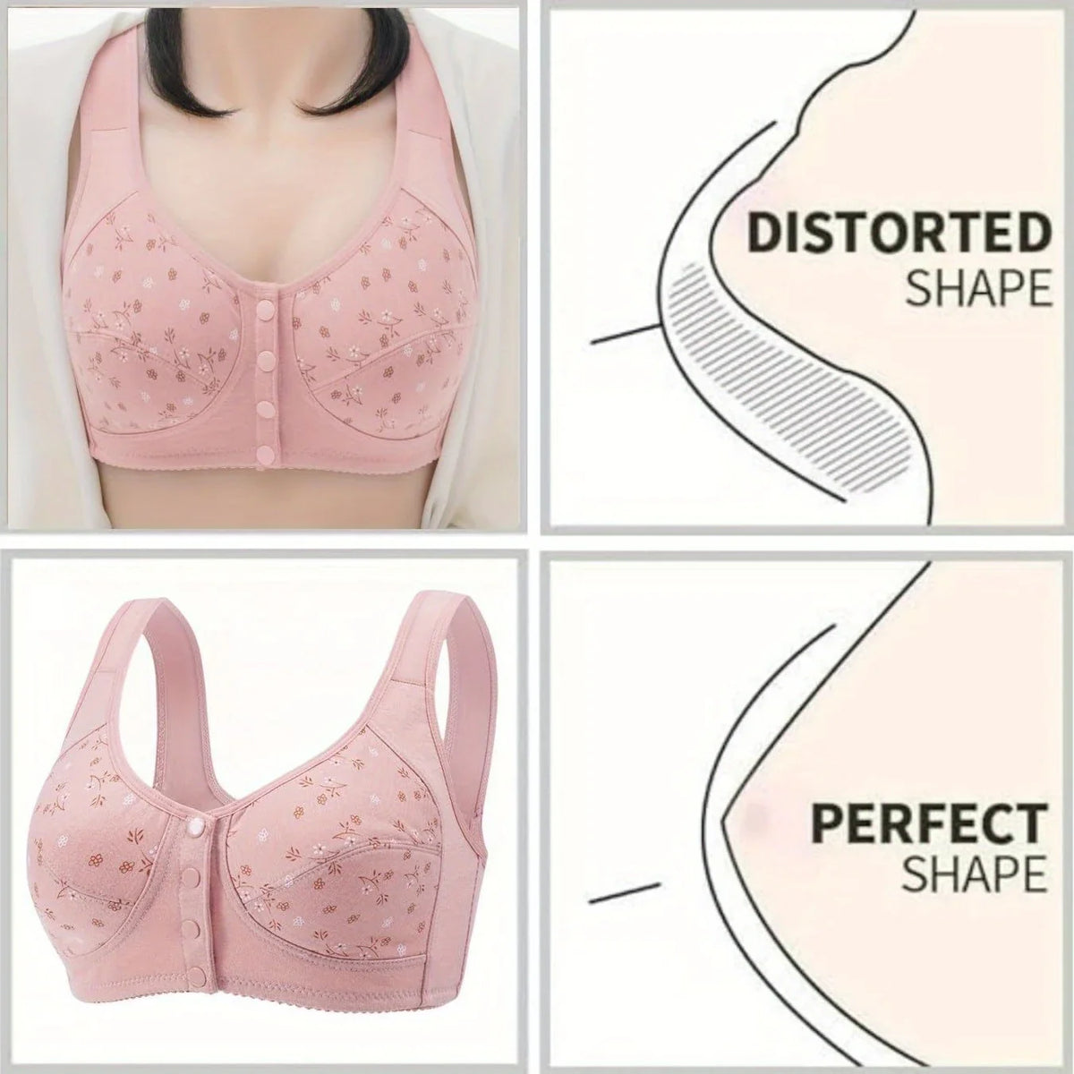 7pcs Elegant Lace Push Up Bras Set for Plus Size Women, Seamless Breathable Lace Bras, All-Day Wear, Multi-Occasion Lingerie