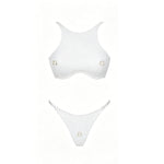 Sexy 3Pcs Swimsuit With Beach Pants Women Bikini Push Up Swimwear Biquini White Swim Suit Micro Bikinis Bathingsuit Beachwear