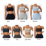 Hearuisavy Summer Ultra-Soft Fabrics Sports Bra Gym Top Women Push Up Workout Quick-Dry Yoga Top Sportswear Fitness Underwear