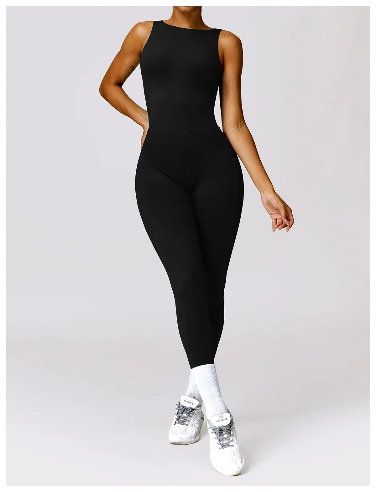 Seamless One-piece Suit Women Sports Jumpsuit Push up Yoga Suit Backless Sportswear Set Women Sleeveles Workout Bodysuits Female