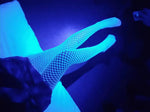 Gothic Harajuku Punk Long Stockings Women Mesh High Tights Lolita Luminous Socks Sexy Pantyhose
