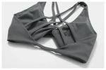 Push Up Gym Top Women Pleated Design Sports Bra Women Sexy Yoga Bra Running Yoga Clothes Women Fitness Workout Brassiere Women