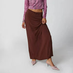 Women Casual Spring Summer Long Skirts Solid Color Fashion Straight Skirts Elegant Loose Y2k Outfits For Female Streetwear