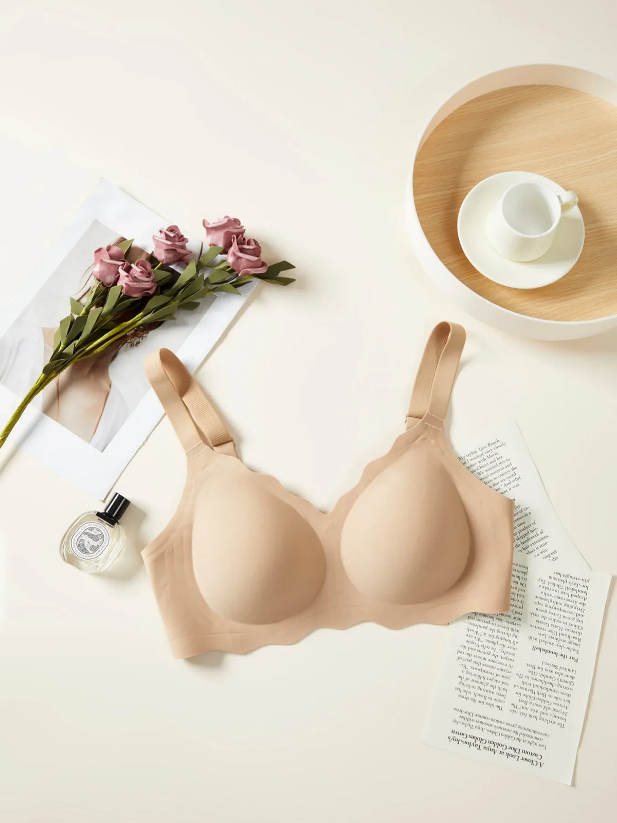 Women's Leopard Print Seamless Bra, Full Cup Thin Bra, Plus Size Underwear, Push-Up, Sexy, Comfortable Underwear