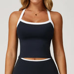 Women's Pilates Tank Top Push-Up Sports Bra Hollow Breathable Fitness Bras Gym Yoga Vest Running Tops High Strength Sportswear