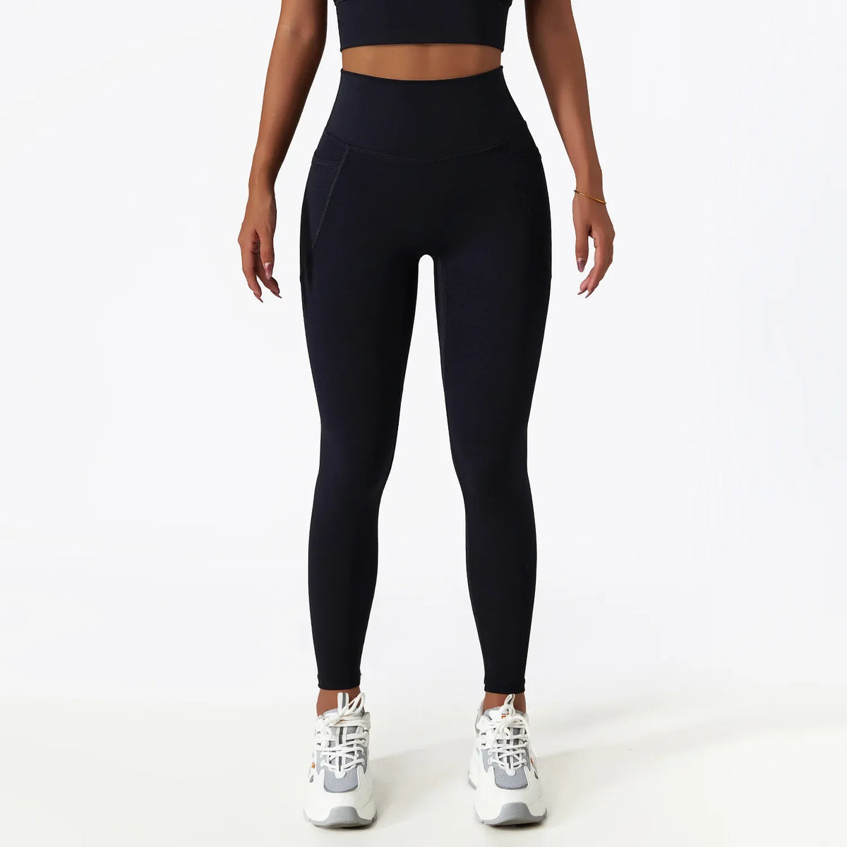 Cozy SkinFriendly Breathable Pocket Yoga Leggings Gym High Waist Sports Leggings Women Elasticity Fitness Running Hip Lift Pants