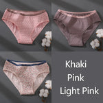 Women Printing Floral Panties 3Pcs/set Low-Rise Cotton Briefs Female Comfortable Underwear Female Soft Panties Lingerie M-2XL
