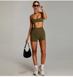Women Cross Straps Sports Bra Gym Yoga Crop Workout Top Vest High Support Fitness Bralette Push Up Underwear Soft Breathable