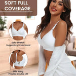 Women's Seamless Underwear 3/4 Cup and Thin Molded Cup Bra Wire-free Shaping Underwear Comfortable and Breathable Push Up