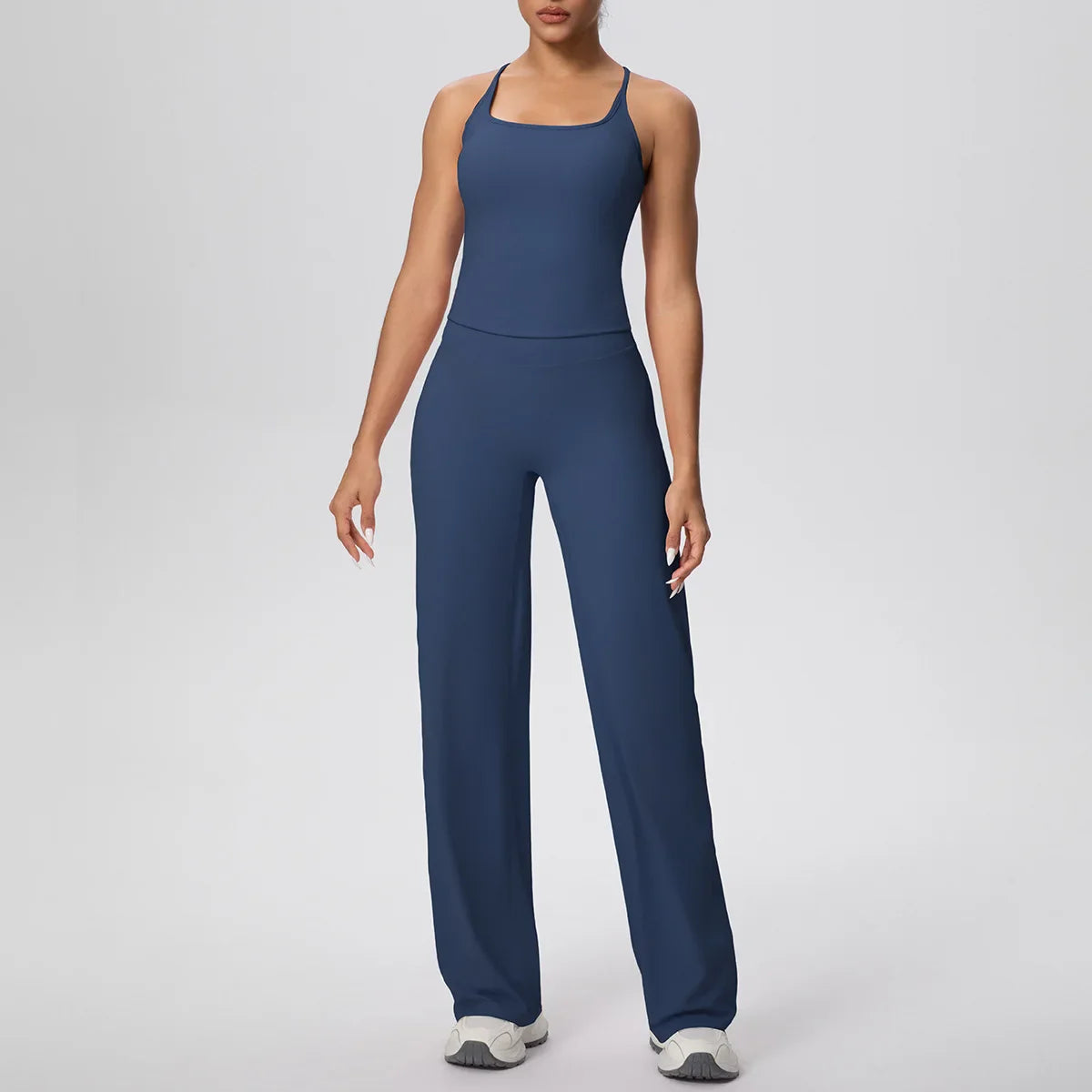 Yoga Set 2PCS Women Tracksuit Nude Feeling Workout Sets Gym Clothes Push Up Fitness Running Sportswear Sport Vest Leggings Suit